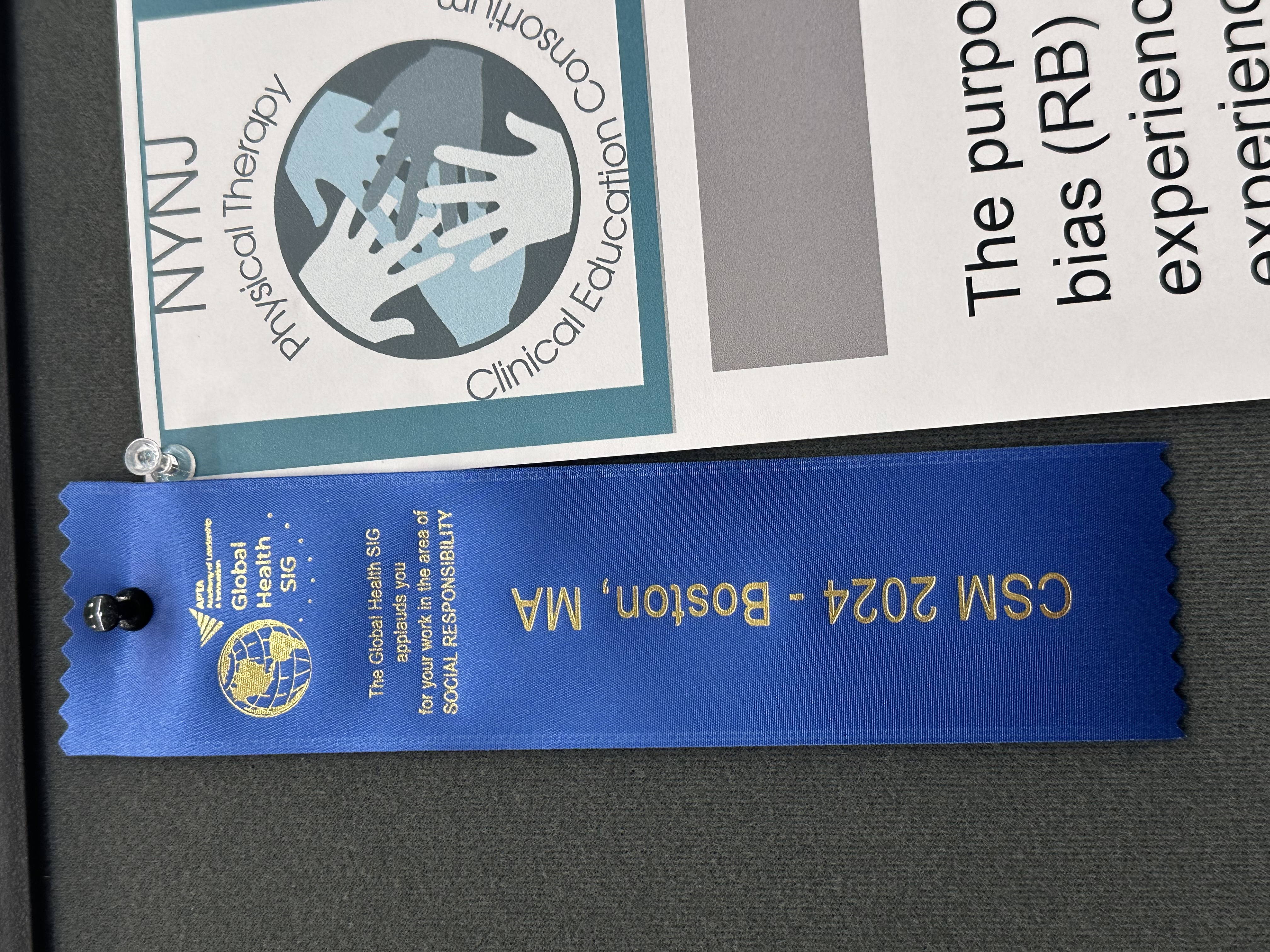 Award Pin and poster